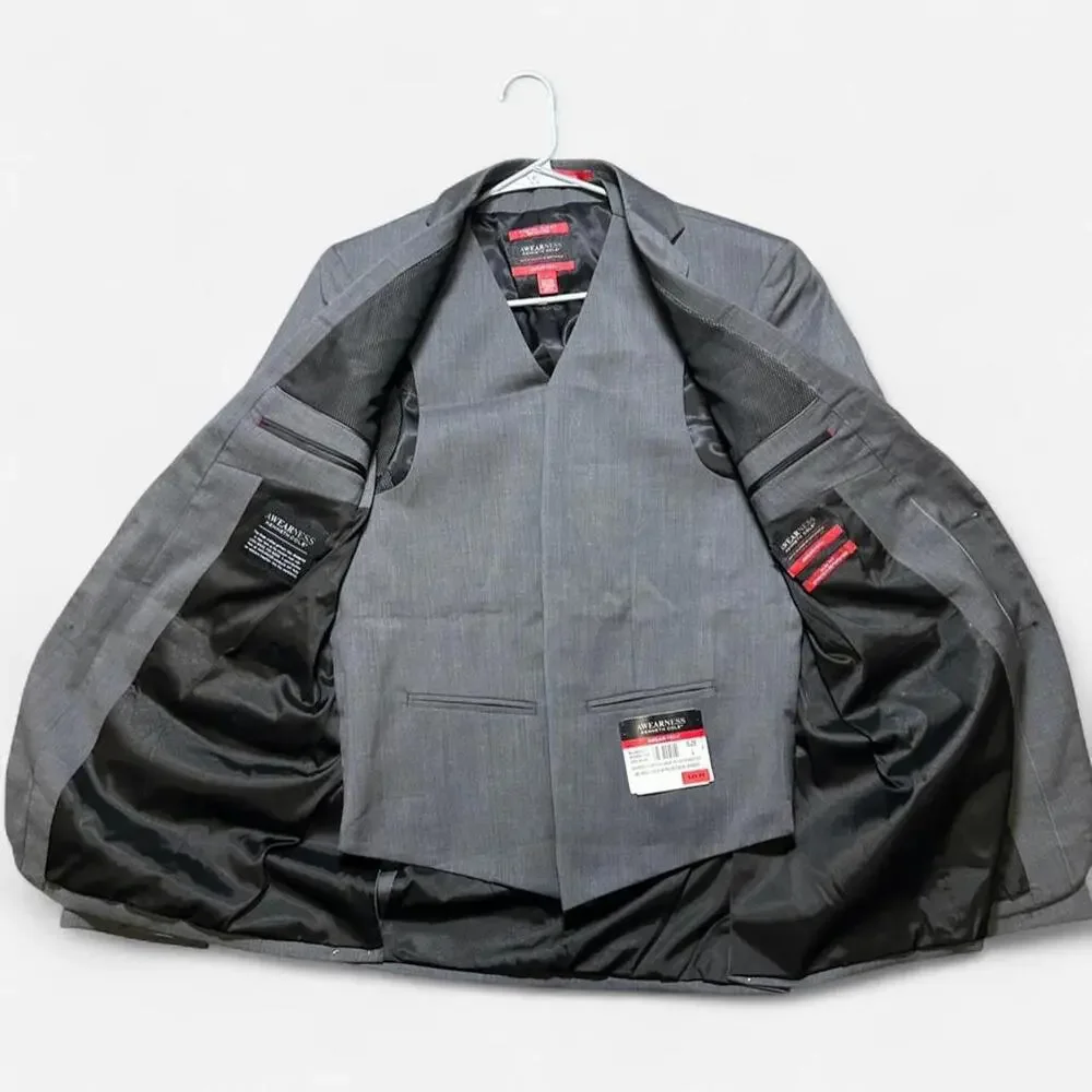NWT Kenneth‎ Cole Awareness Blazer and Vest Grey Size 40L